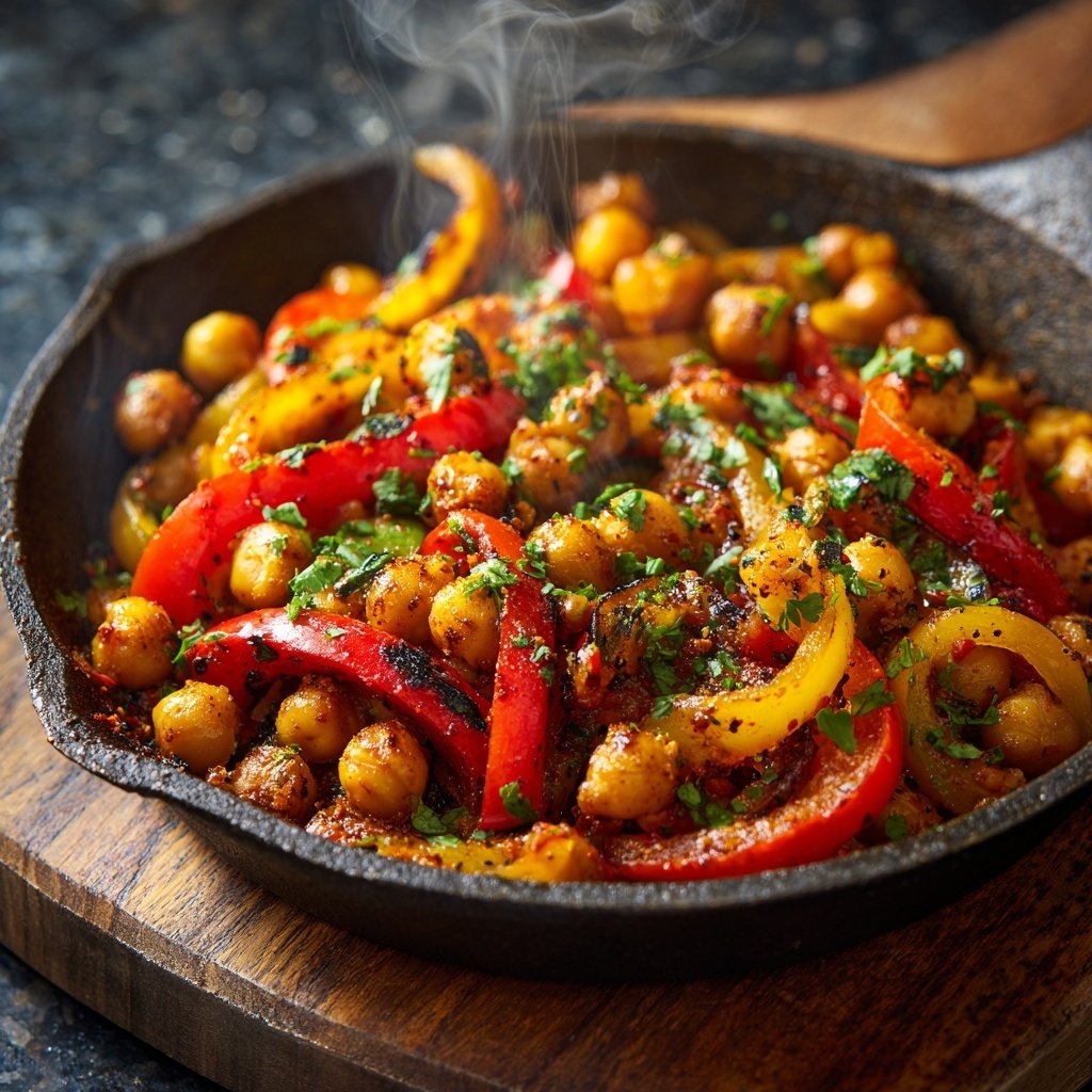 Jamaican Jerk Spiced Chickpea Skillet