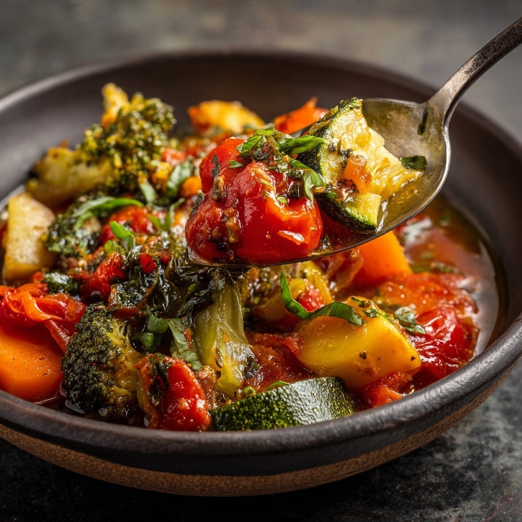 Healthy Crockpot Italian Vegetable Stew