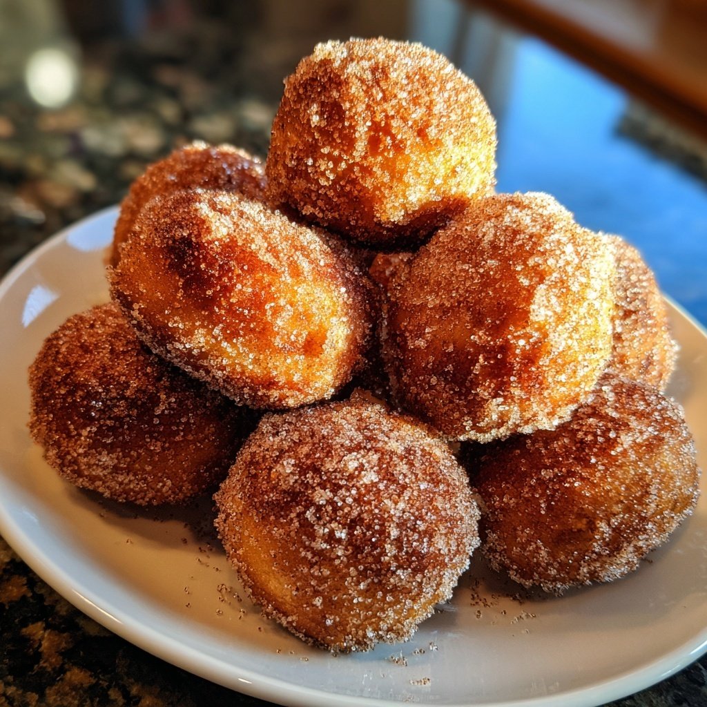 Super Bowl Dessert Cinnamon Sugar Donut Holes