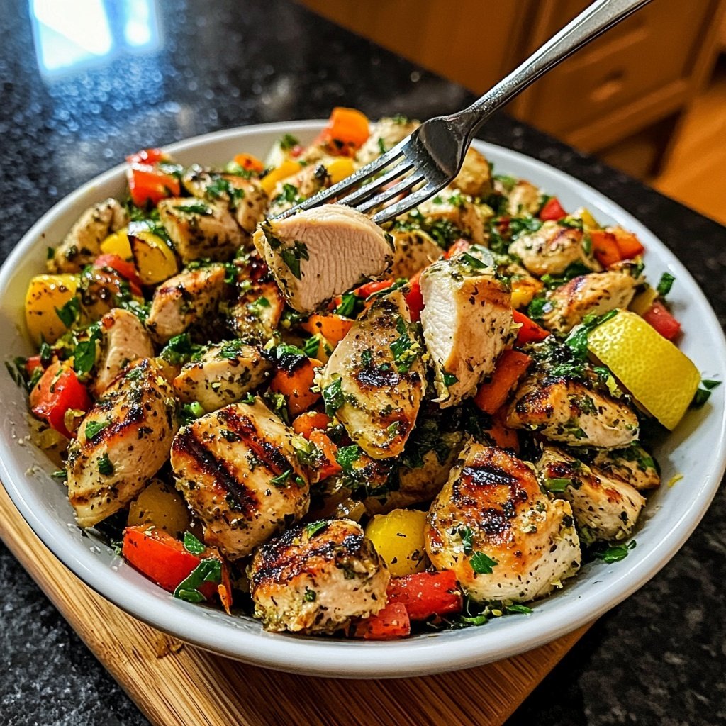 Grilled Lemon Herb Chicken Bowl