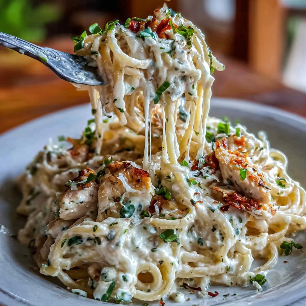 Chicken Pasta With Creamy Pesto Sauce