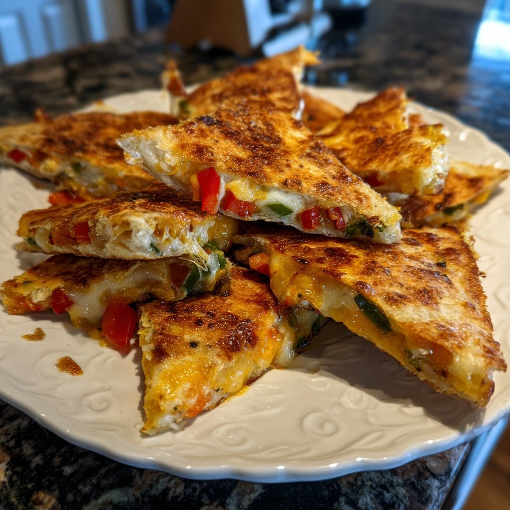 Super Bowl Veggie Quesadilla Bites
