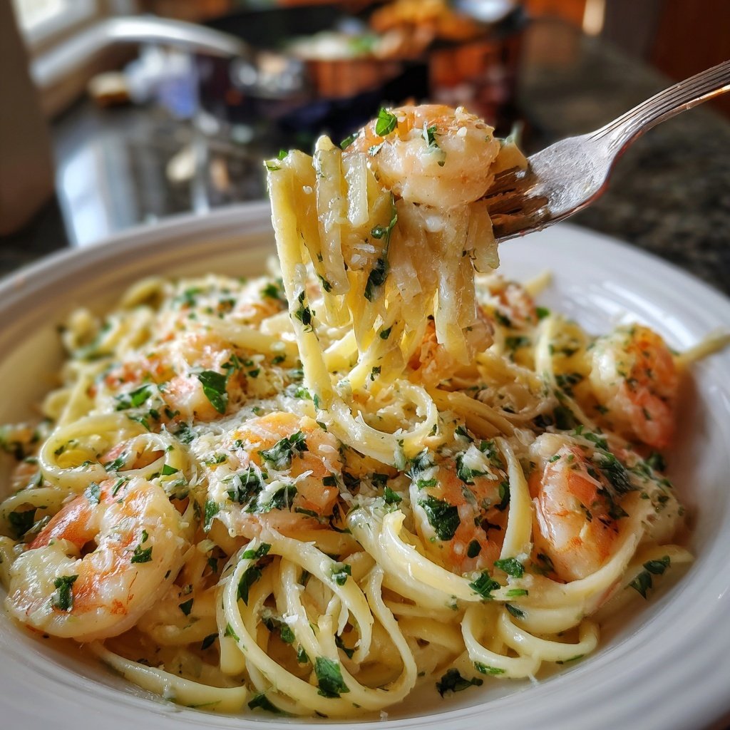 Shrimp Lemon Butter Pasta