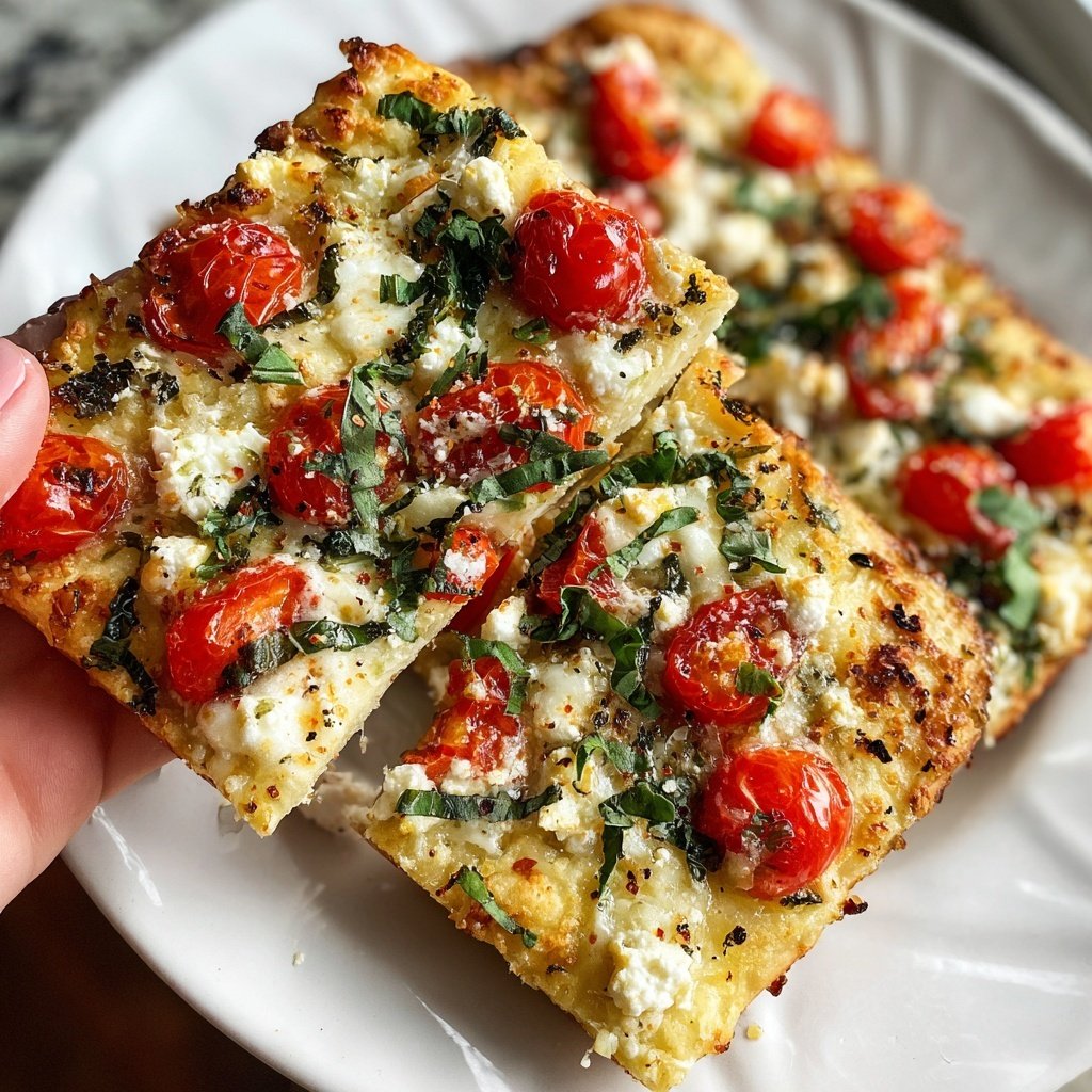 Super Bowl Food Veggie Flatbread Squares