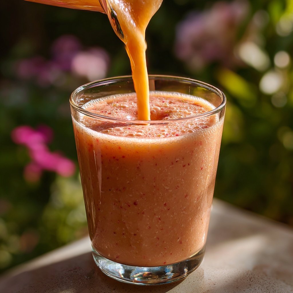 Peach Strawberry Smoothie