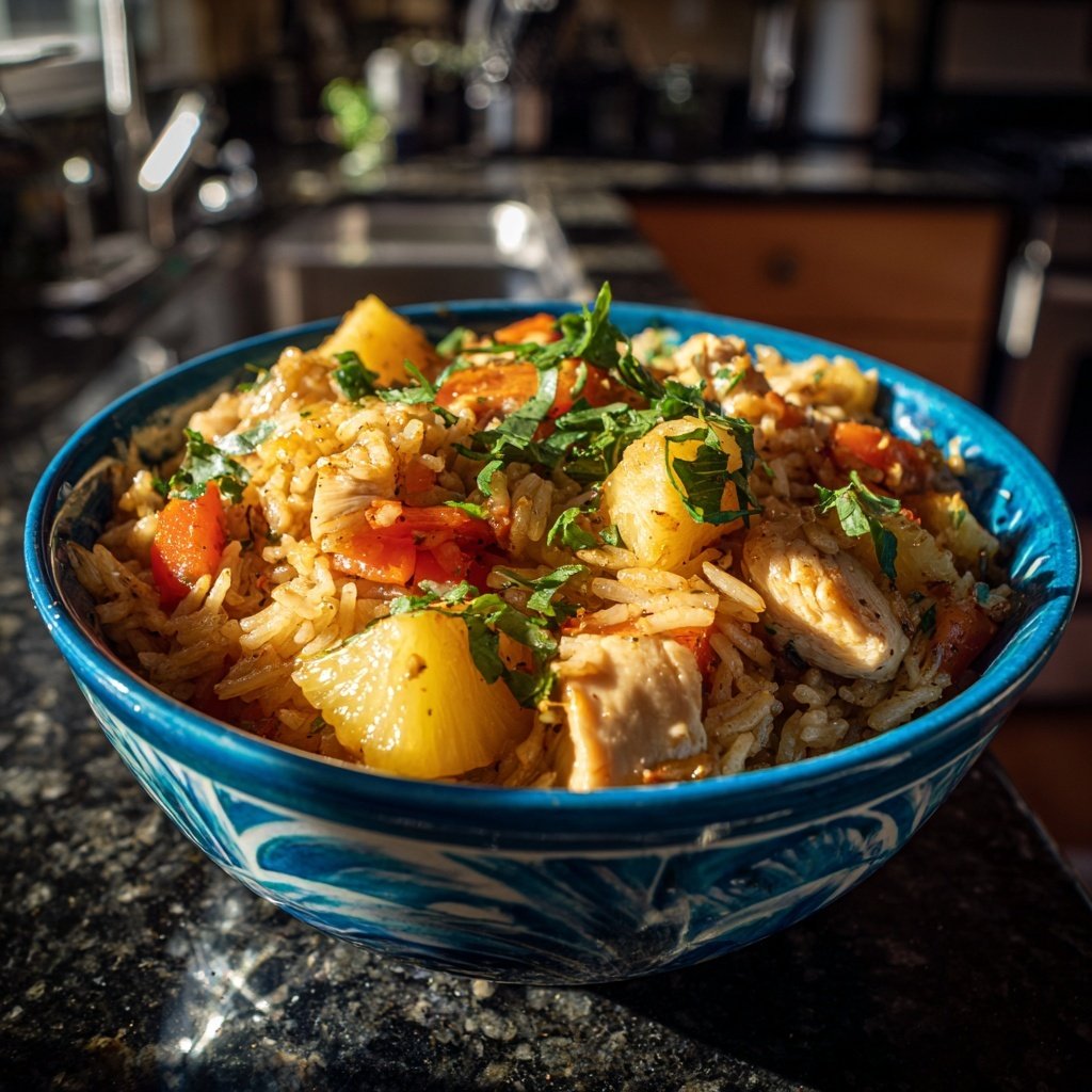 Pineapple Ginger Chicken Rice