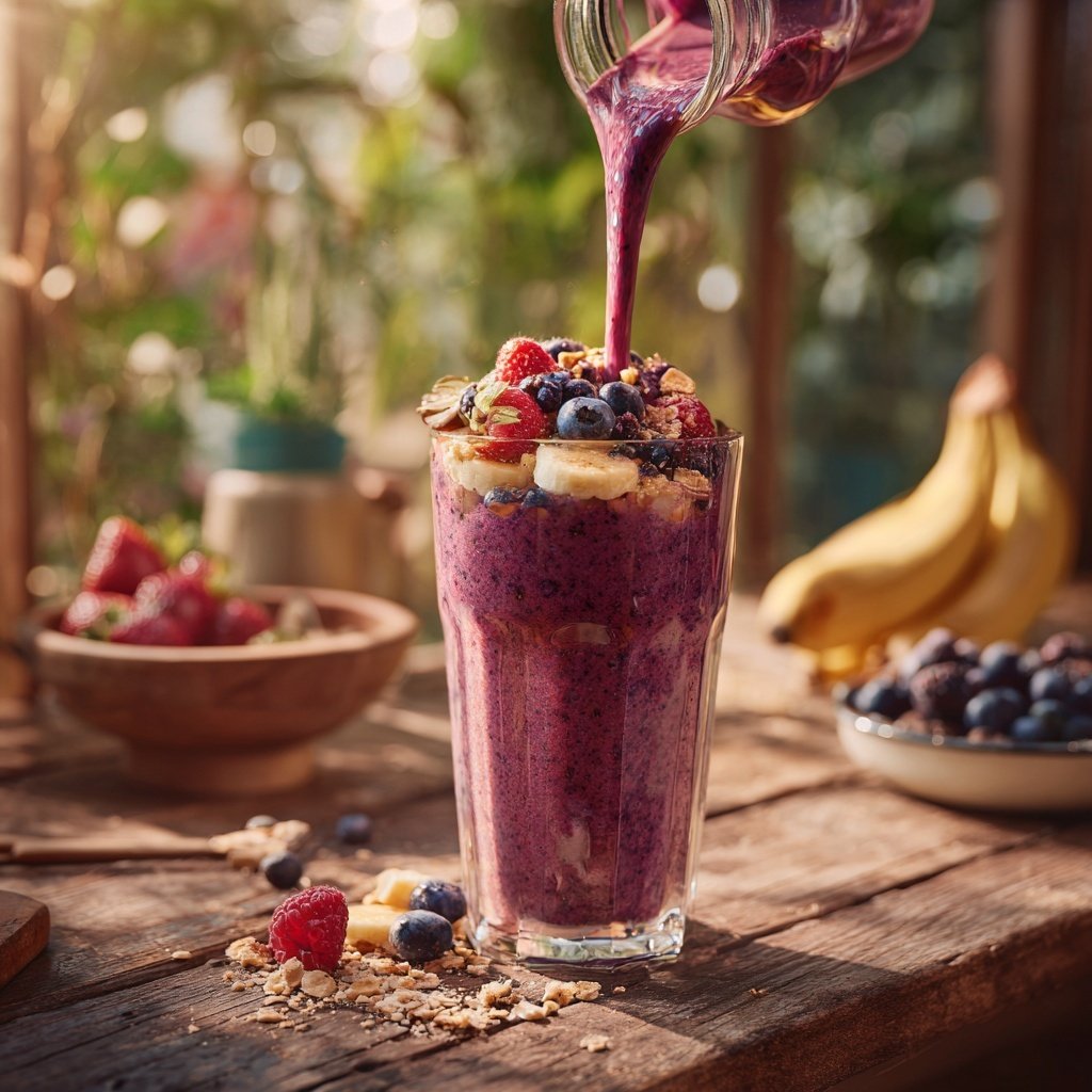 Berry Banana Breakfast Smoothie