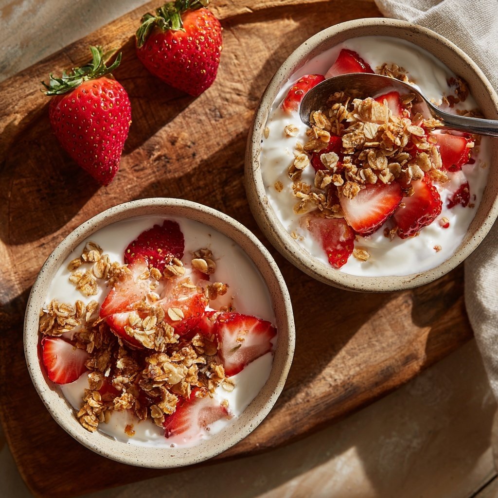 Strawberry Yogurt Breakfast Bowls