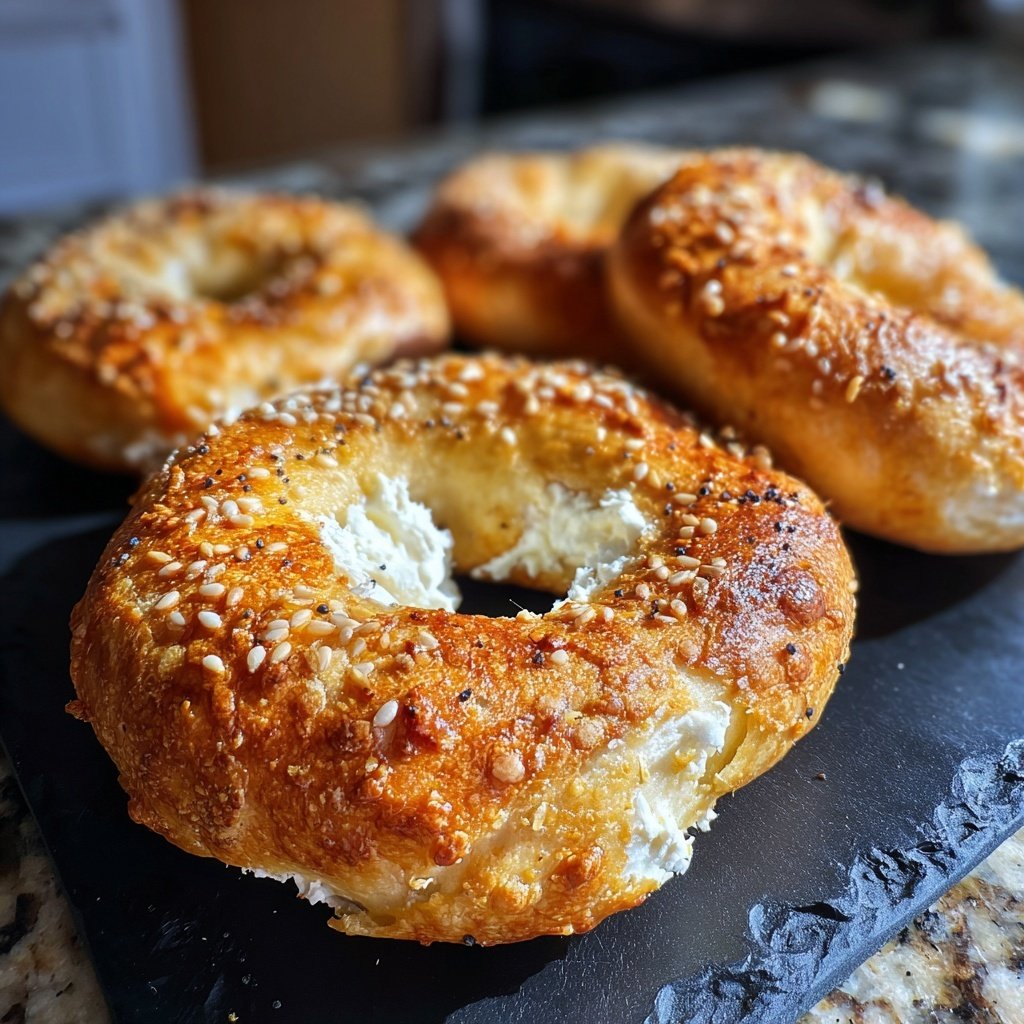 Greek Yogurt Bagels Baked