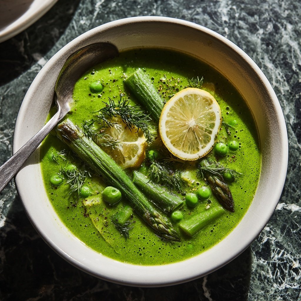 Spring Vegetable Soup With Lemon