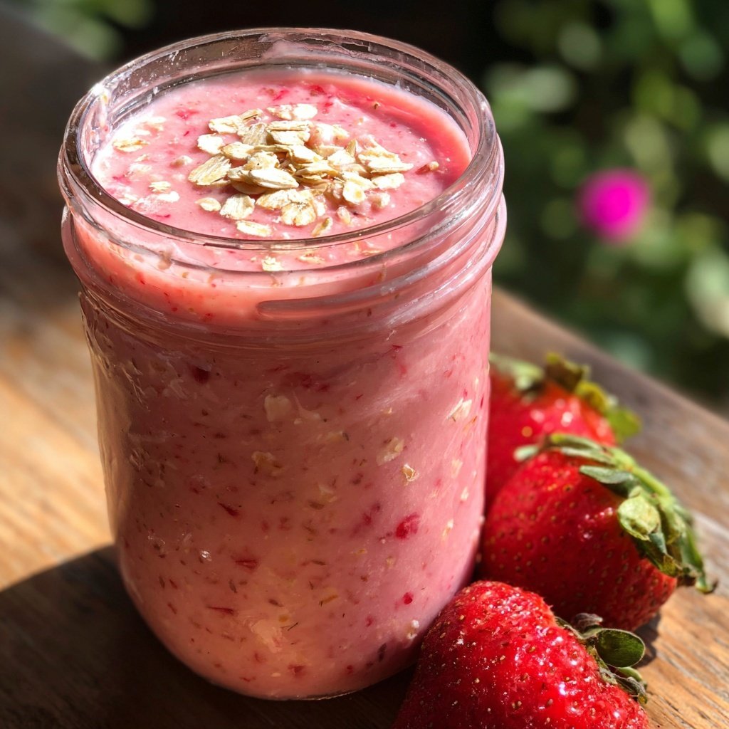 Strawberry Oatmeal Smoothie