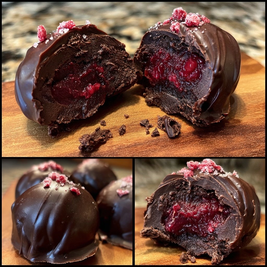 Chocolate Raspberry Truffles