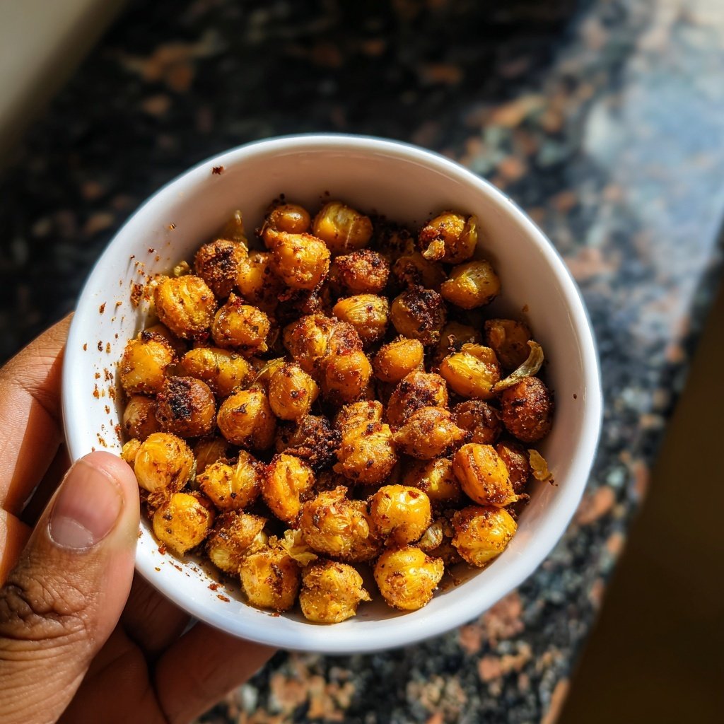 Garlic Roasted Chickpeas