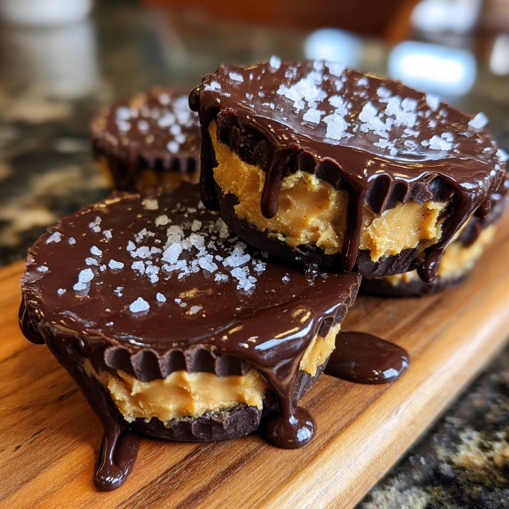 Homemade Peanut Butter Cups with Cashew Butter