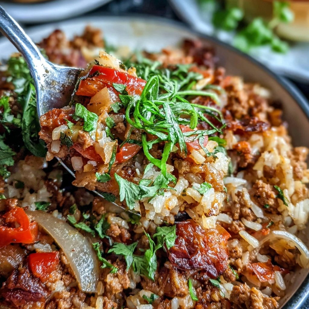 Ground Turkey And Rice Skillet
